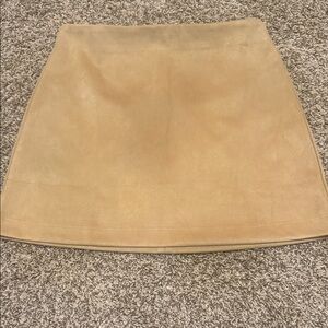 Pink Lily Tan Mini Skirt